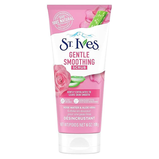 Gentle Smoothing Rose Water and Aloe Vera Face Scrub