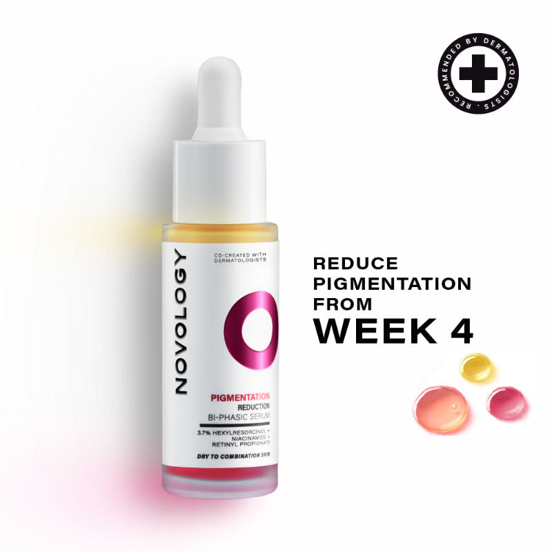 Novology Bi-Phasic Serum For Hyperpigmentation, Dark Spots & Acne Marks, Dry - Combination Skin