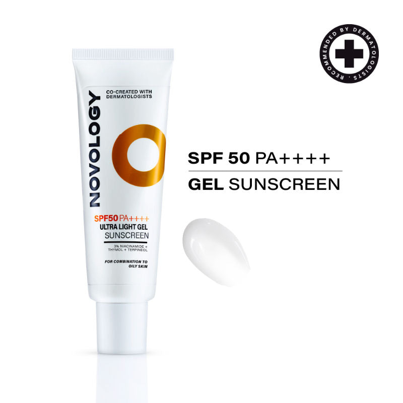 Novology SPF 50 PA++++ Ultra Light Gel Sunscreen