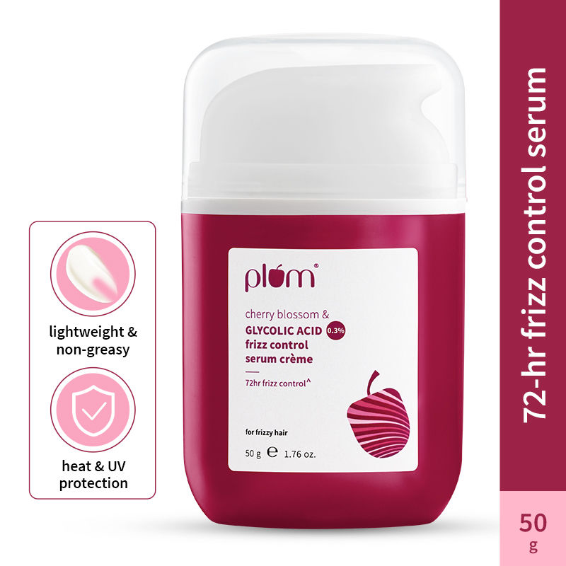 Plum Cherry Blossom & Glycolic Acid 0.3% Frizz Control Serum Crème