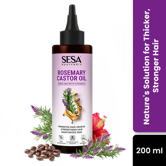 SESA Ayurvedic Rosemary Hair Oil With Castor Oil