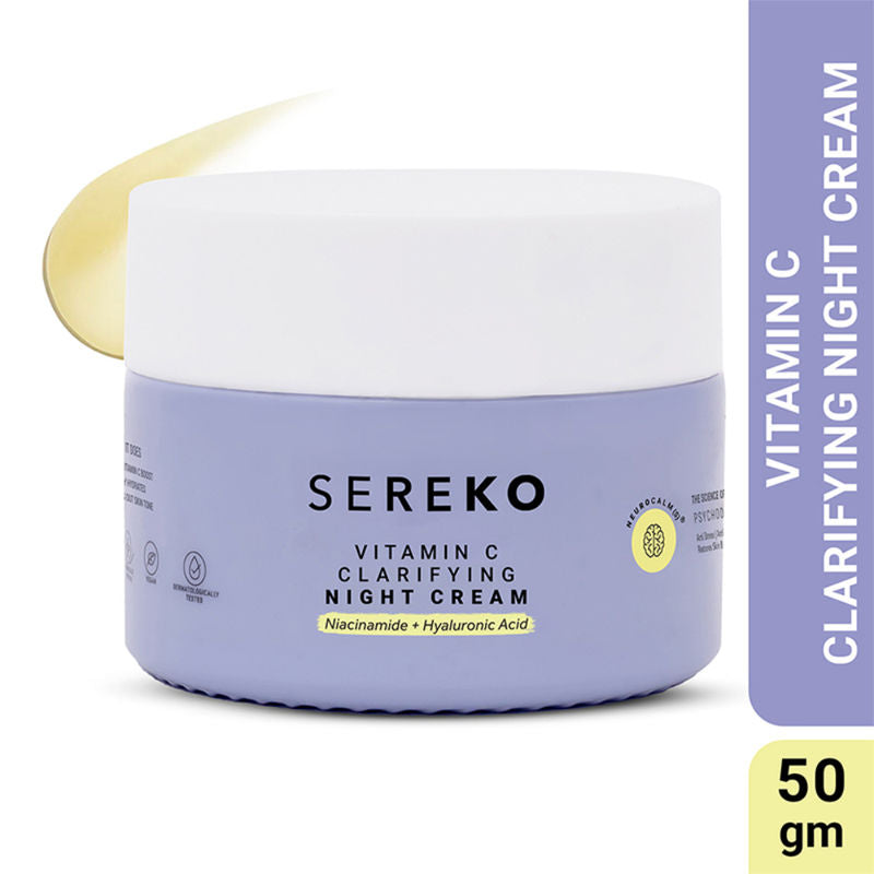 Sereko Vitamin C Clarifying Night Cream With Hyaluronic Acid & Niacinamide Skin Brightening