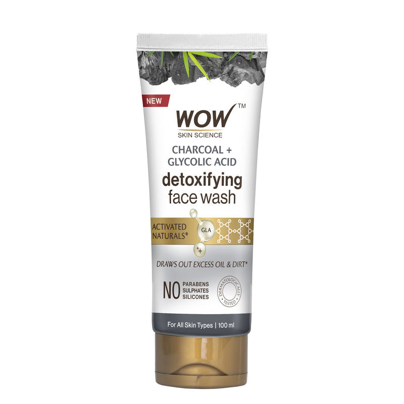 WOW Skin Science Activated Charcoal Face Wash Tube