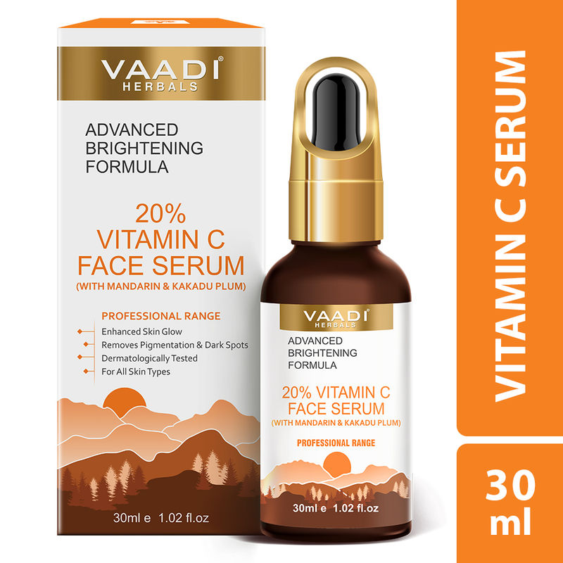 Vaadi Herbals 20% Vitamin C Face Serum With Advanced Brightening Formula