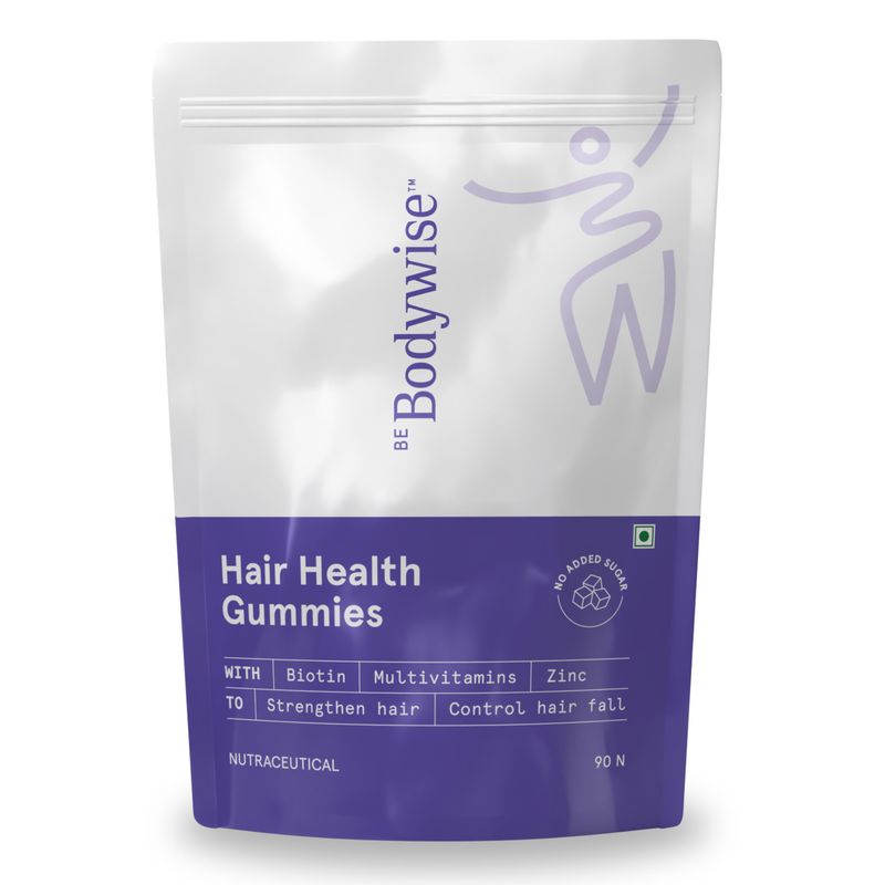Be Bodywise Biotin Gummies 90 Day Pack With Zinc & Multivitamins For Healthy Hair & Nails