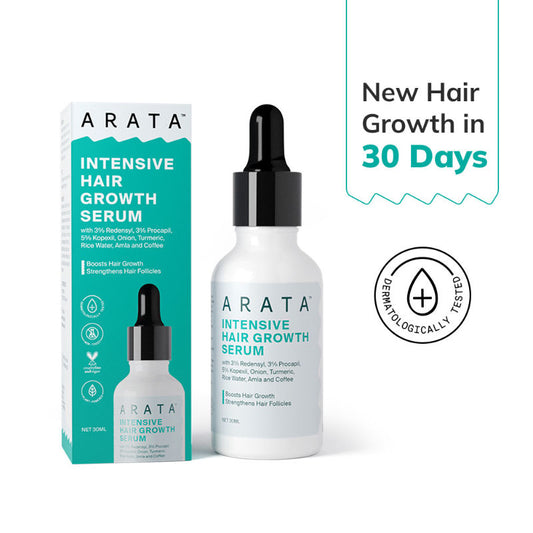 Arata Hair Growth Serum With 3% Redensyl, 3% Procapil, 5% Kopexil, No Minoxidil, Supports Hair Growth