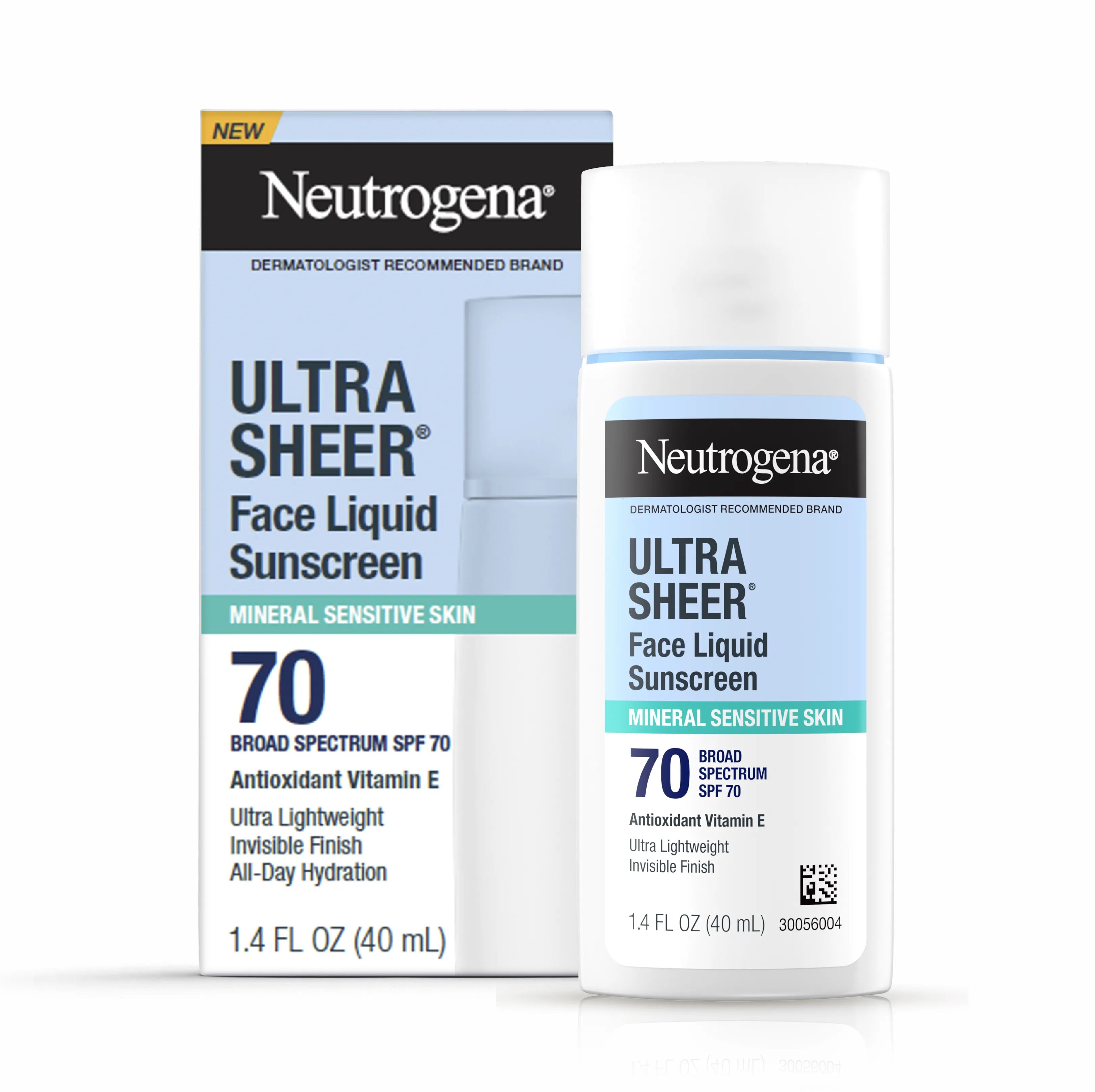 Neutrogena Ultra Sheer Face Liquid SPF 70 Sunscreen, 1.4 oz