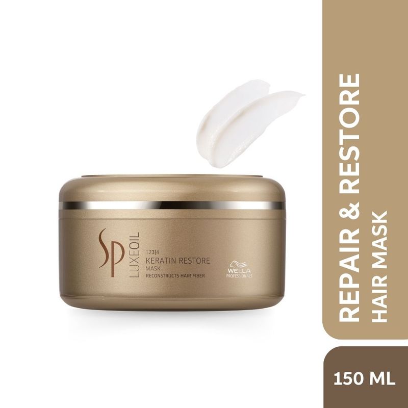 SP LuxeOil Keratin Restore Hair Mask with Argan, Jojoba & Almond Oils for Deep Repair