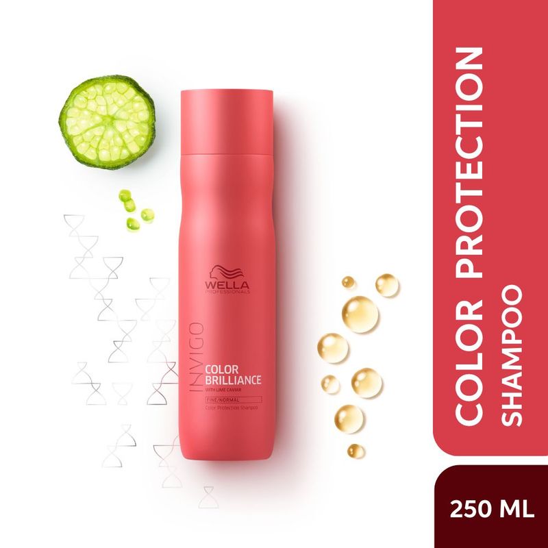 Wella Professionals Invigo Color Brilliance Shampoo for Vibrant, Long-Lasting Color with Lime Caviar