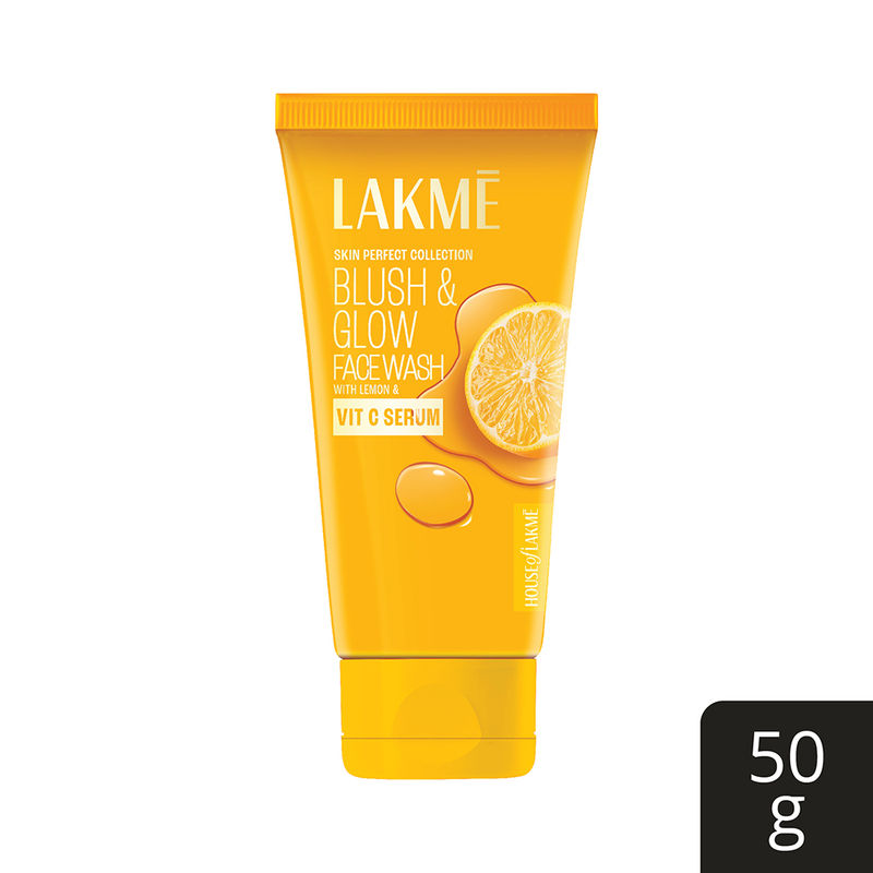 Lakme Blush & Glow Brightening Face Wash Lemon With Vitamin C Serum