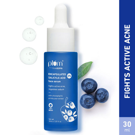 Plum 2% Encapsulated Salicylic Acid Face Serum For Active Acne, Blackheads & Oil Control