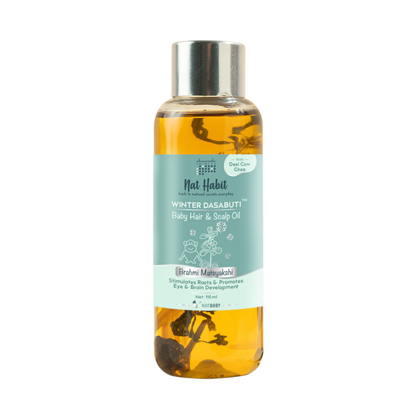 Nat Habit Brahmi Matsyakshi Winter Dasabuti Baby Hair & Scalp Oil