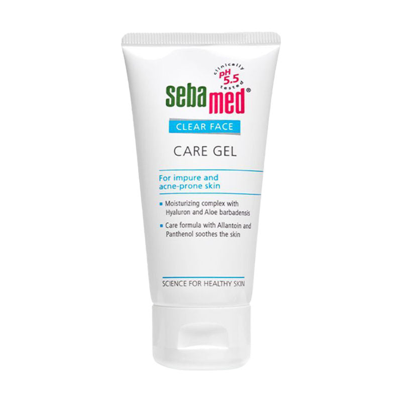 Sebamed Clear Face Care Gel, PH 5.5, Acne Prone Skin, Hyaluron & Aloe Vera, Water Based Moisturiser