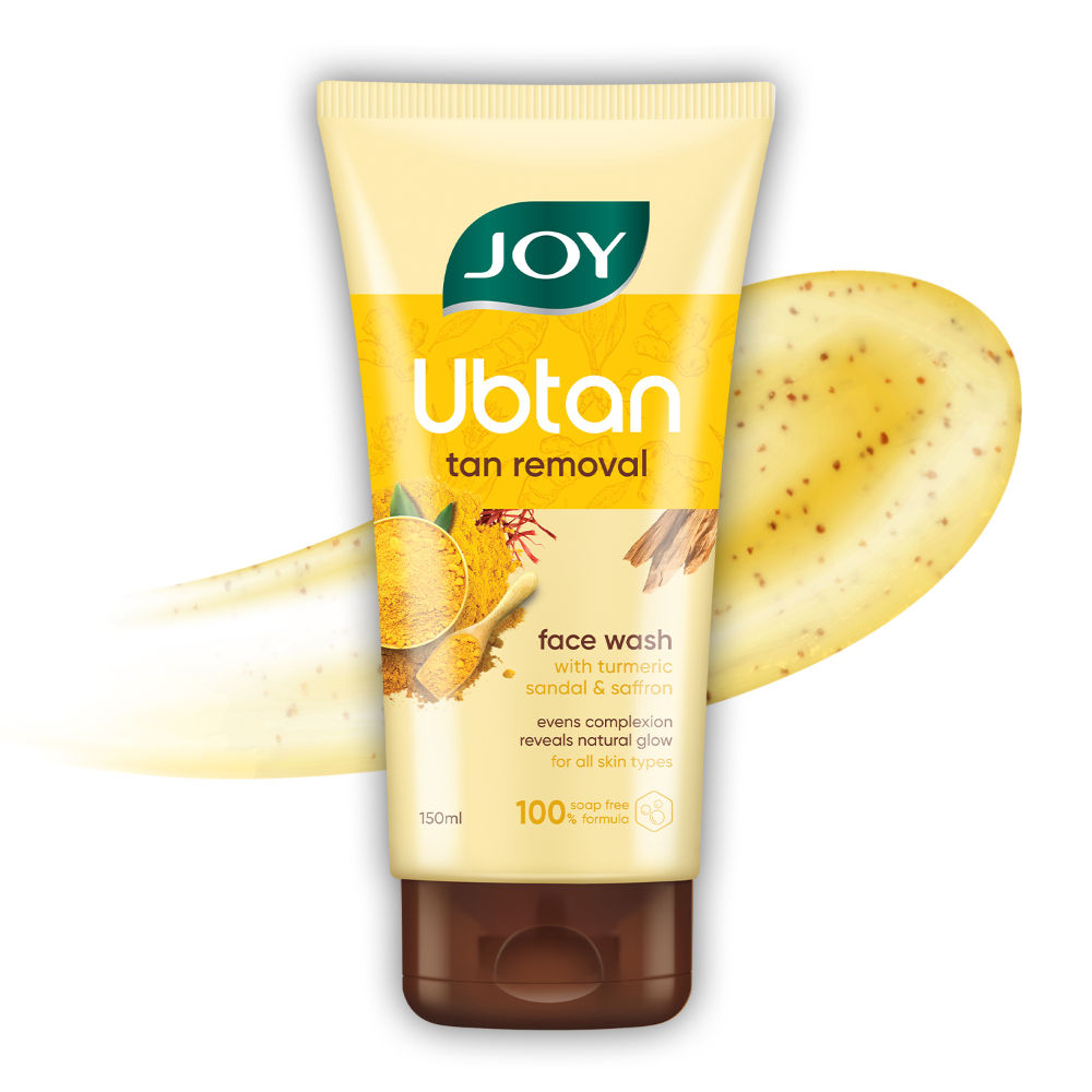 Joy De Tan Ubtan Face Wash With Turmeric Sandal & Saffron Removes Tan, Dirt & Blemishes For a Naturally Glowing Skin