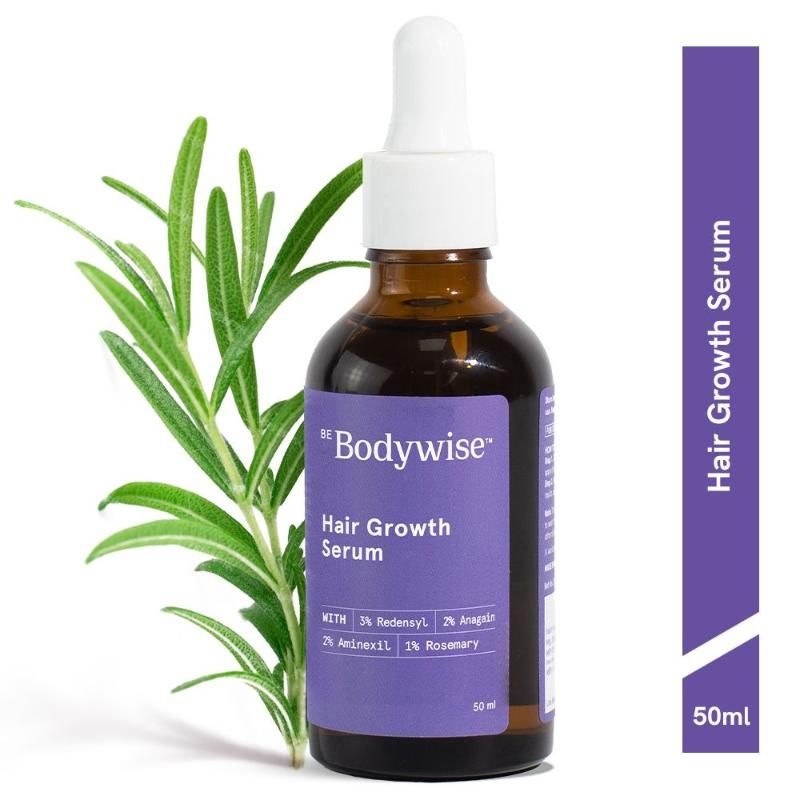 Be Bodywise Advanced Hair Growth Serum - 3% Rosemary, 3% Redensyl, 2% Aminexil - For New Hair Growth