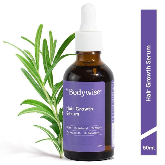 Be Bodywise Advanced Hair Growth Serum - 3% Rosemary, 3% Redensyl, 2% Aminexil - For New Hair Growth