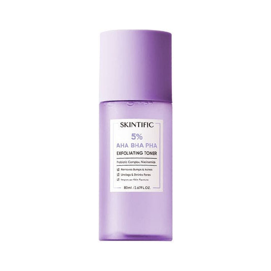 Skintific Aha Bha Pha 5% Exfoliating Toner 80Ml