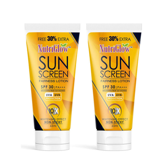 NutriGlow Sunscreen Fairness Lotion SPF 30 PA+++ (Pack Of 2)