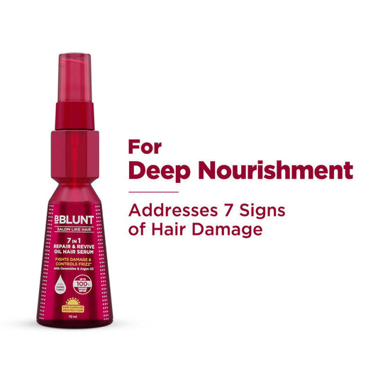 BBlunt 7 In 1 Repair & Revive Oil Hair Serum For Damage Repair