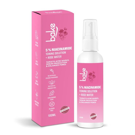 Bake 5% Niacinamide Toning Solution Rose Water