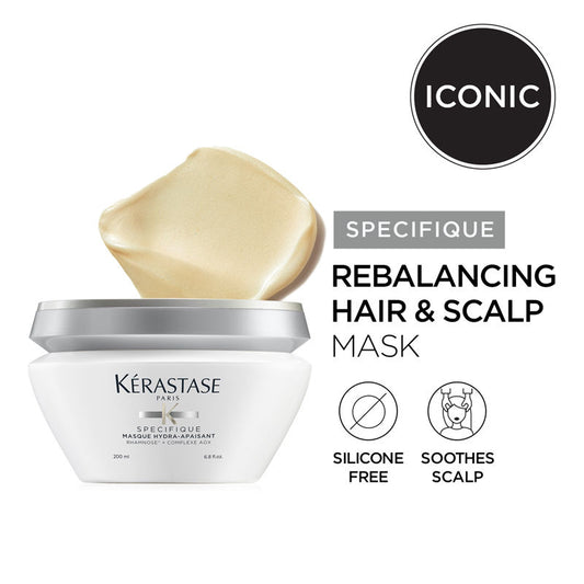 Kerastase Specifique Hydra-Apaisant Hair Mask For Sensitive Scalp & Hair, Rebalances & Soothes