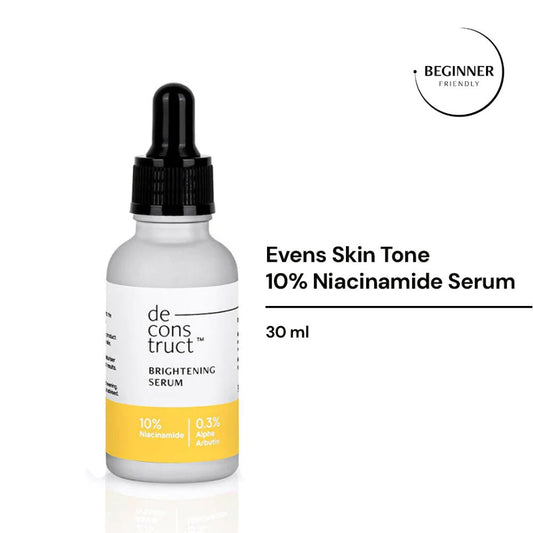 Deconstruct 10% Niacinamide + Alpha Arbutin Serum for Dullness, Tan & Uneven Skin Tone