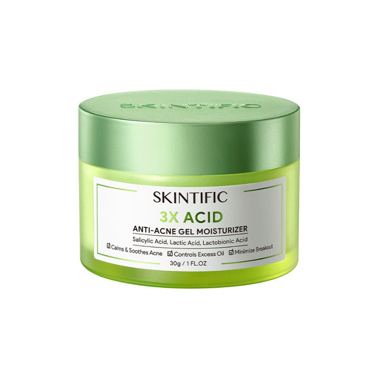Skintific 3X Acids Acne-Care Gel Moisturizer 30G