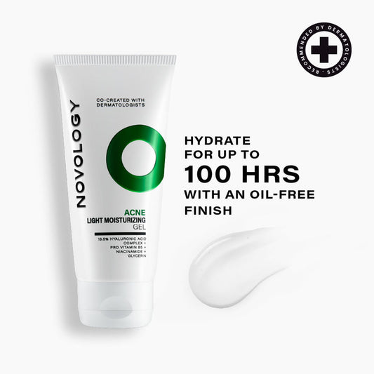Novology Acne Light Moisturizing Gel For Oily, Acne Prone Skin, Upto 100 Hours Of Hydration