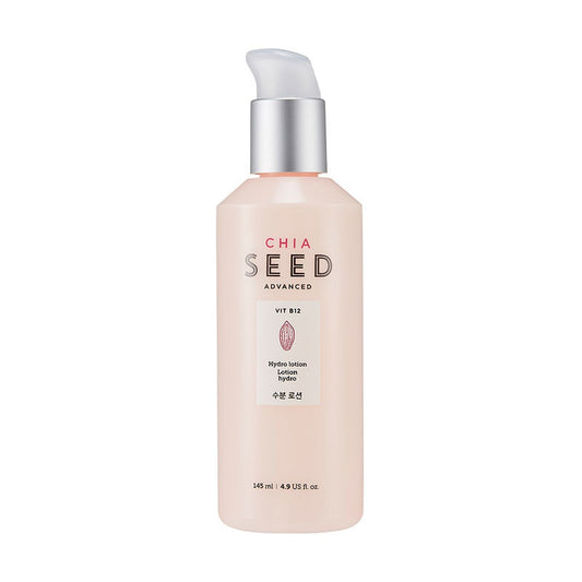 The Face Shop Chia Seed Hydro Lotion with Vit B12 & Hyaluronic Acid, Face Cream for 24HR Hydration