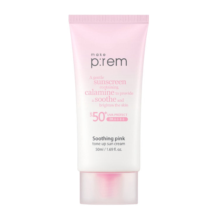 Make Prem Soothing Pink Tone Up Sun Cream 50Ml