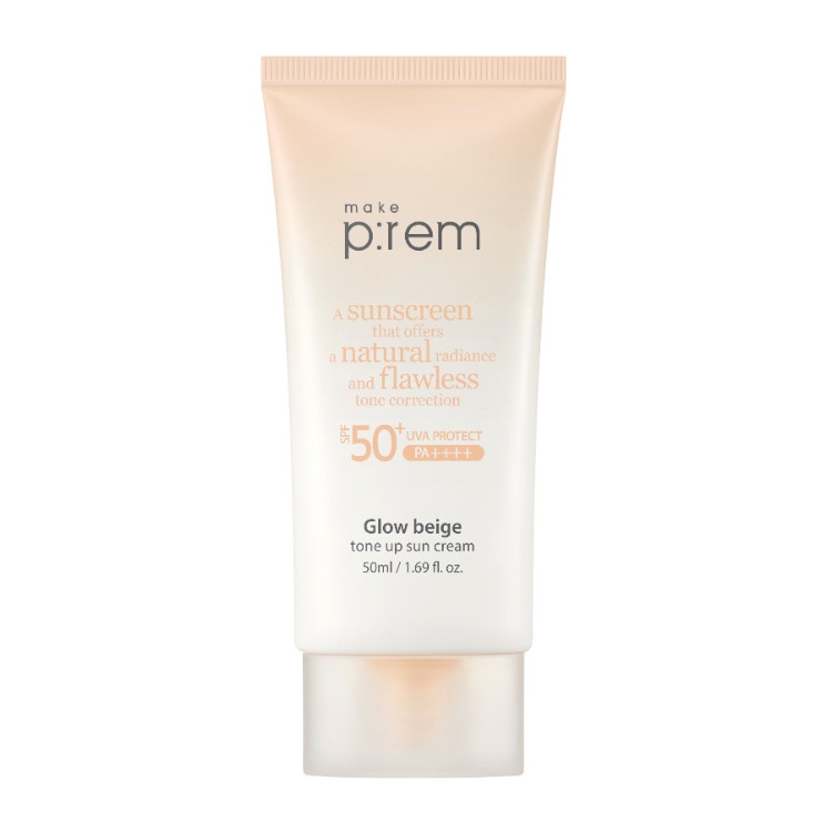 Make Prem Glow Beige Tone Up Sun Cream 50Ml