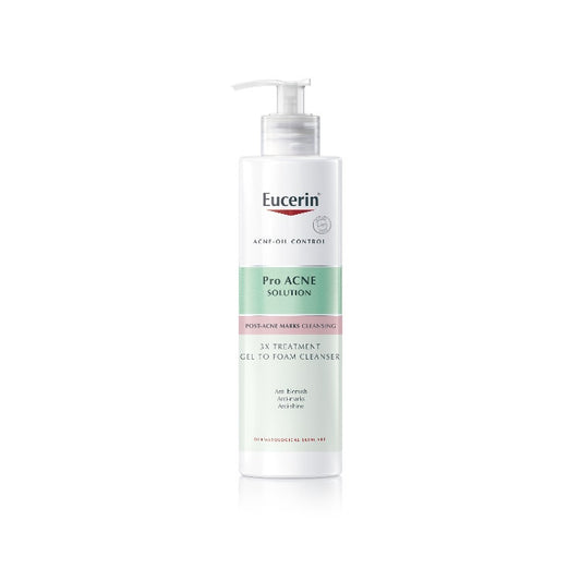 Eucerin Pro Acne Solution Post-Acne Marks Cleansing 3X Treatment Gel To Foam Cleanser 400Ml
