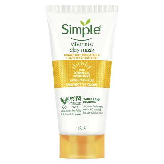 Simple Protect N Glow Vitamin C Clay Mask 50G
