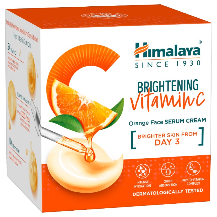Himalaya Brightening Vitamin C Orange Face Serum Cream 50G