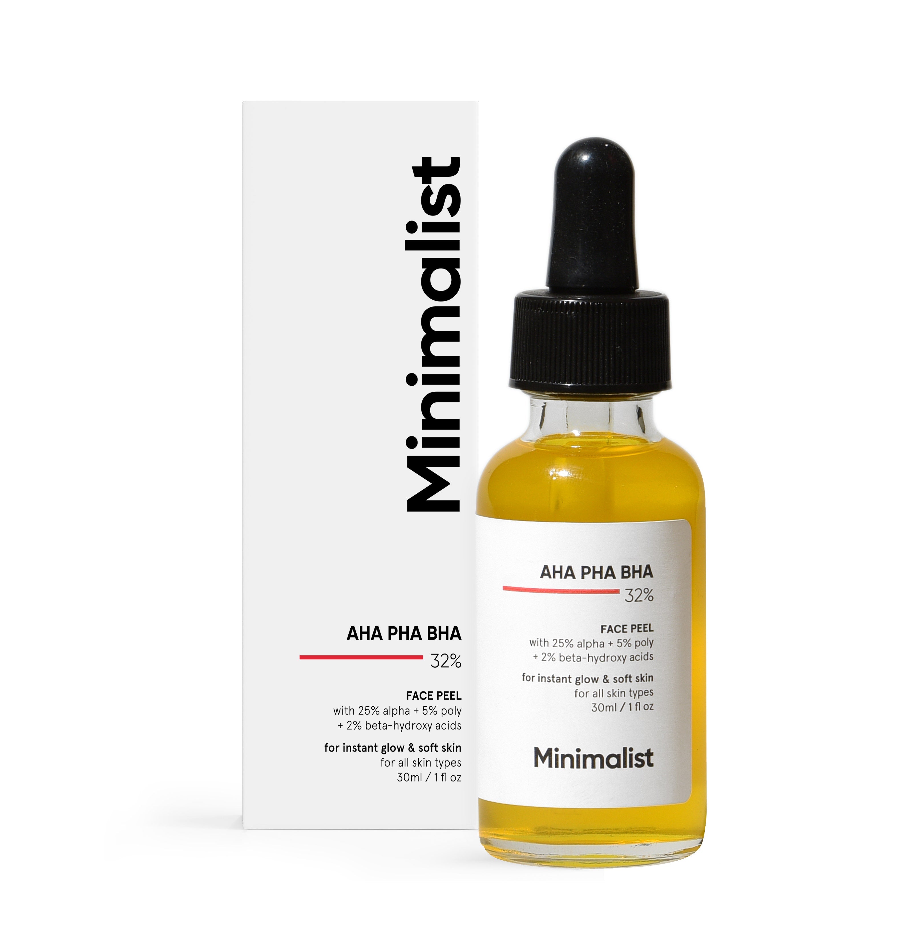 Minimalist Aha Pha Bha 32% Face Peel Serum 30Ml