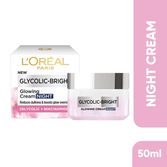 Loreal Paris Glycolic-Bright Glowing Night Cream  50Ml