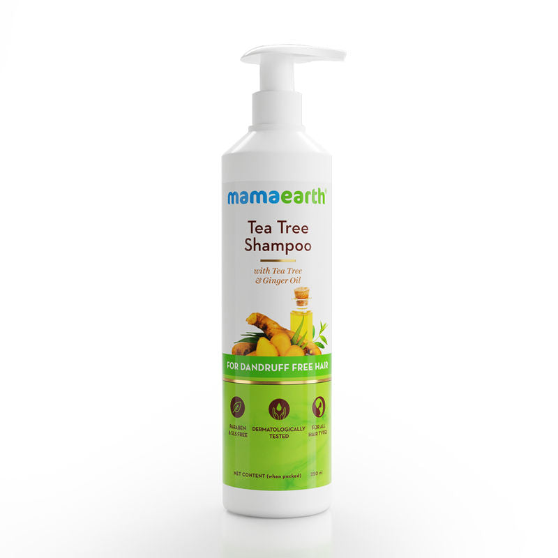 Mamaearth Tea Tree Anti Dandruff Shampoo With Ginger Oil