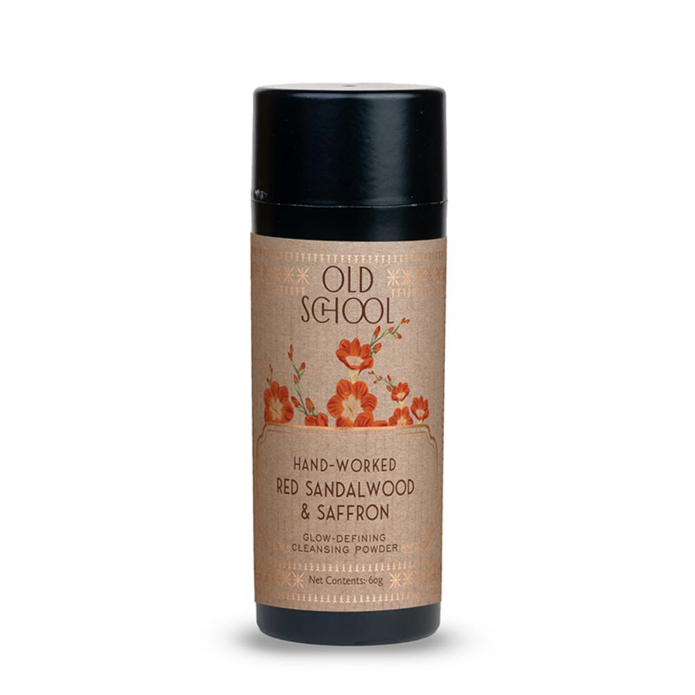 Old School Hand-Worked Red Sandalwood And Saffron Glow Defining Cleansing Face Wash Powder