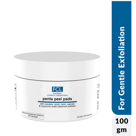 FCL Penta Peel Pads, Exfoliant, Removes Dead Cells, Fine Lines, Wrinkles & Safe Peeling Pads
