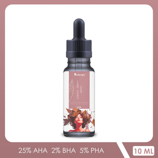 BODYOPS 25% AHA, 2% BHA and 5% PHA Peeling Solution Face Serum