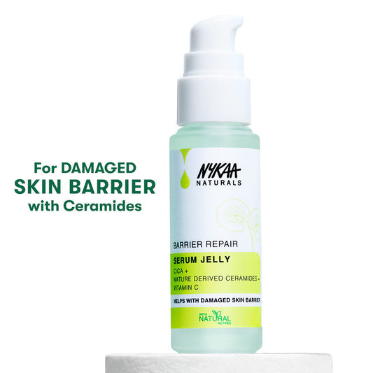 Nykaa Naturals Barrier Repair Cica Ceramides Serum Jelly with Vitamin C, Non-sticky