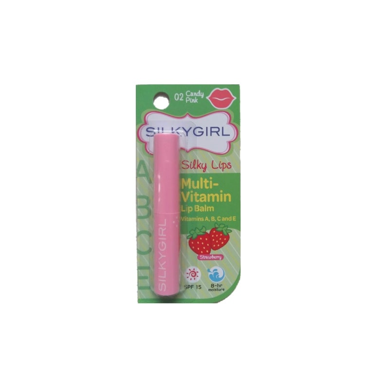 Silky Lips Multivitamin Lip Balm (Candy Pink 01) 1.5G