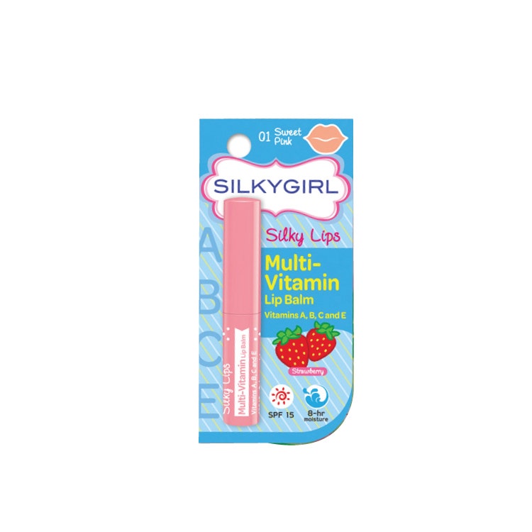 Silky Lips Multivitamin Lip Balm (Sweet Pink 01) 1.5G
