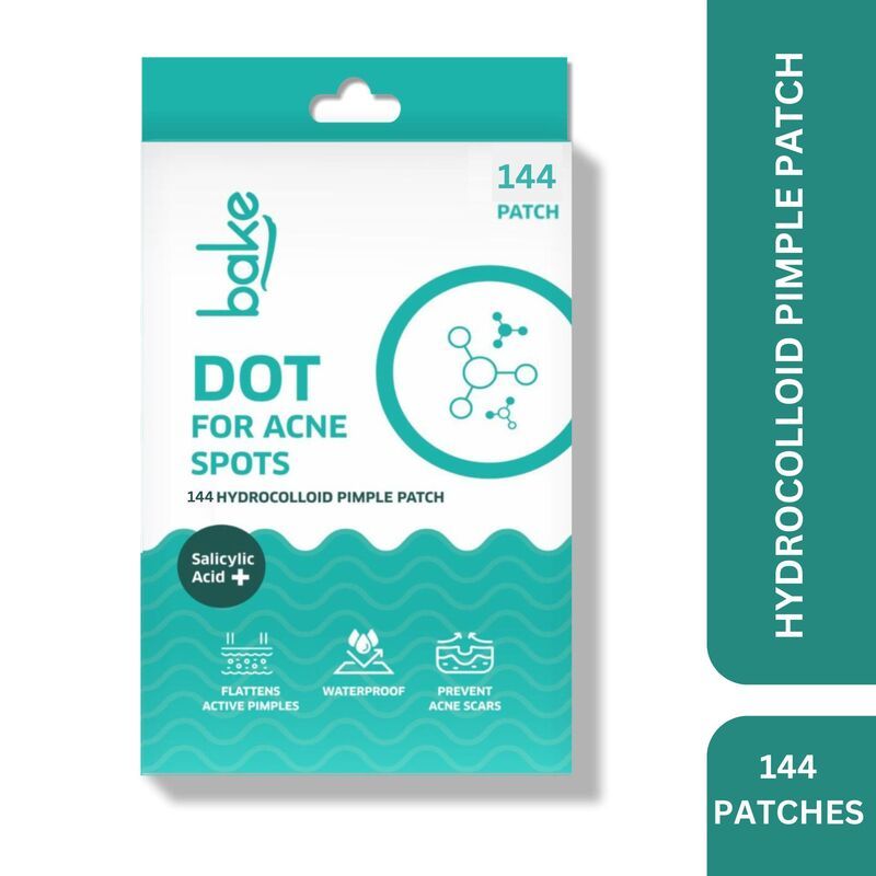 BAKE 2% Salicylic Acid Pimple Patches (144 Dots) with Hydrocolloid Waterproof Patches