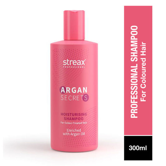 Streax Professional Argan Secrets Colour Protect Shampoo, Enriched With Argan Oil & UV Filter