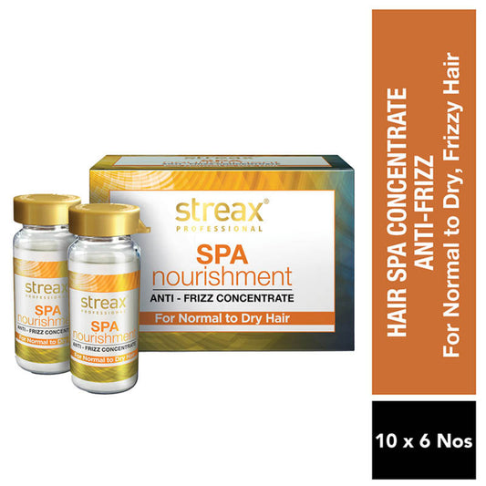 Streax Professional Spa Nourishment Anti-Frizz Concentrate, For Normal to Dry Hair