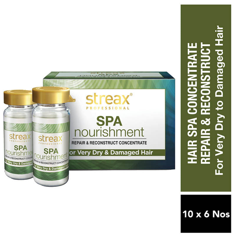 Streax Professional Spa Nourishment Repair & reconstruct Concentrate, For Dry Damaged Hair