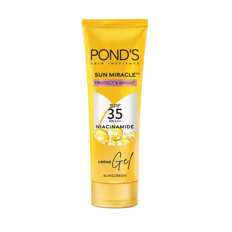 POND’S Sun Miracle SPF 35 PA+++ Crème Gel Sunscreen - Protect & Bright, With Niacinamide