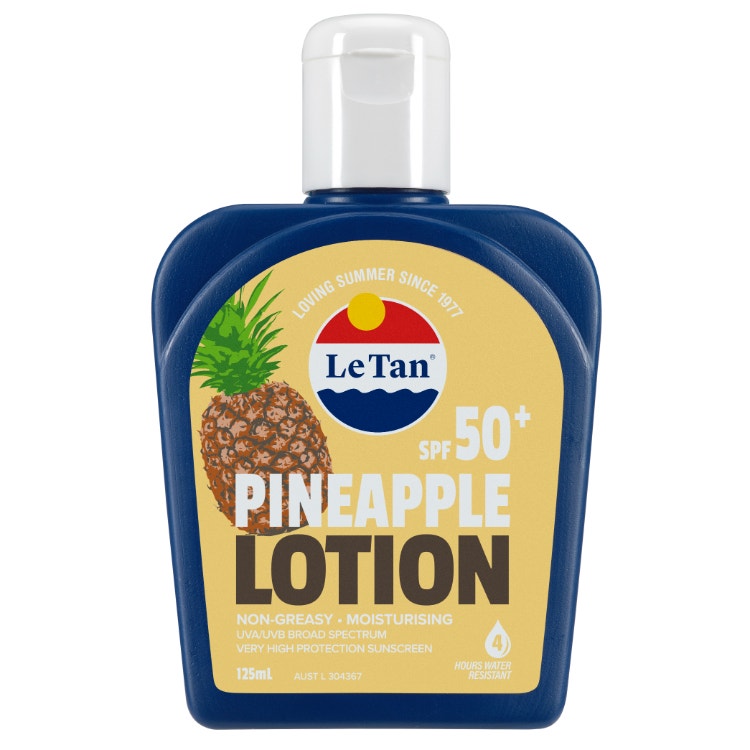 Le Tan Sunscreen Pineapple Lotion Non Greasy Spf 50+ 125Ml