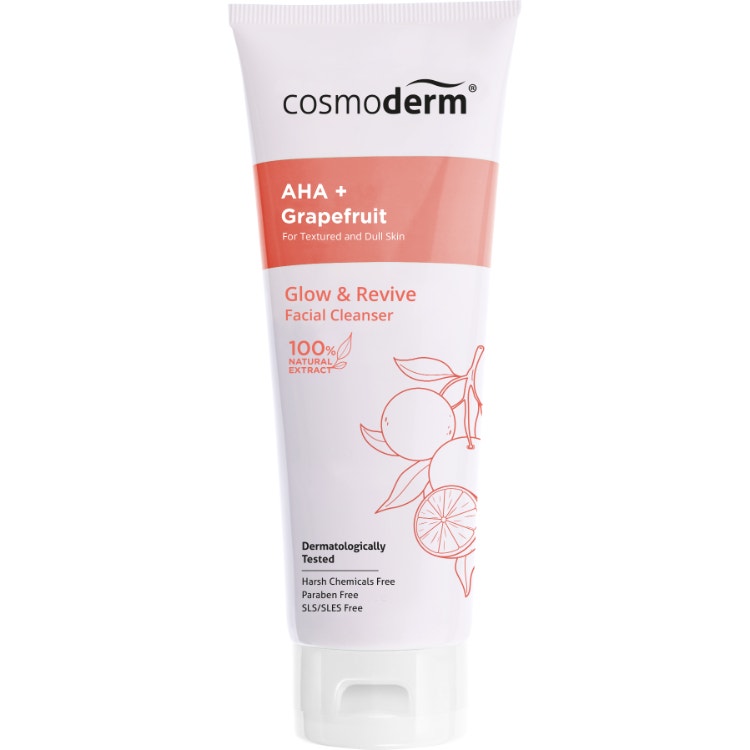Cosmoderm Natural Glow & Revive Facial Cleanser 100Ml